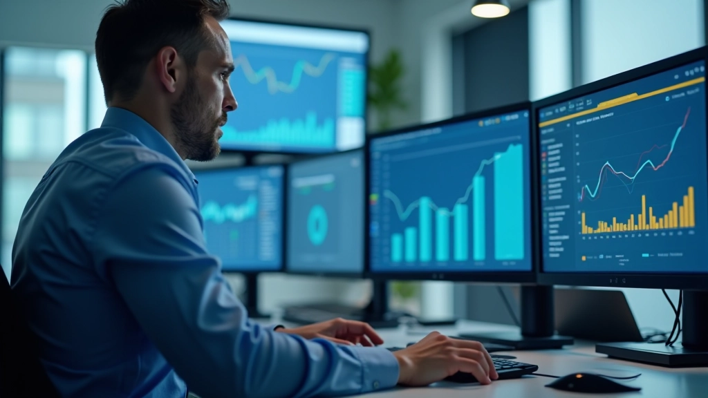 Analytik pracující s rozpočtovými daty a grafy