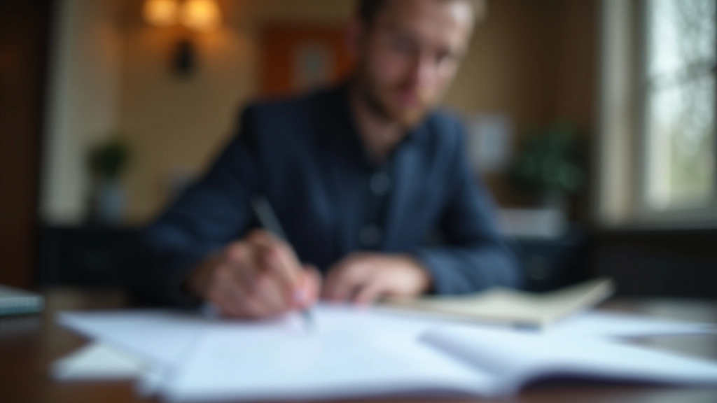 Osoba při studiu finančních dokumentů, otevřená kniha s grafy a tabulkami na stole